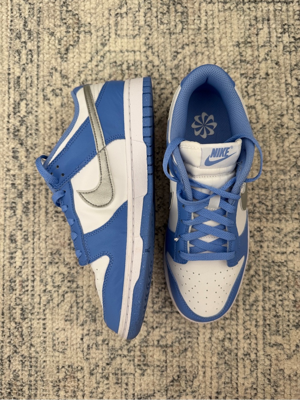 Nike • Women’s Dunk Low Royal Blue and White Low-Top Sneakers